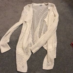 open knit cardigan